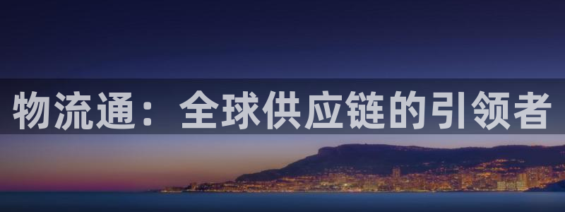 28圈注册网站多少钱:物流通:全球供