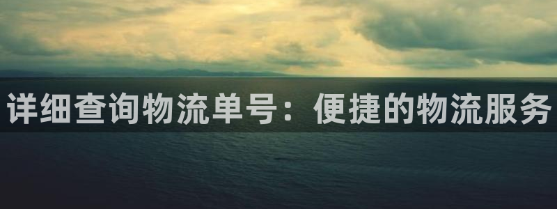 28圈黑平台吗：详细查询物流单号：便